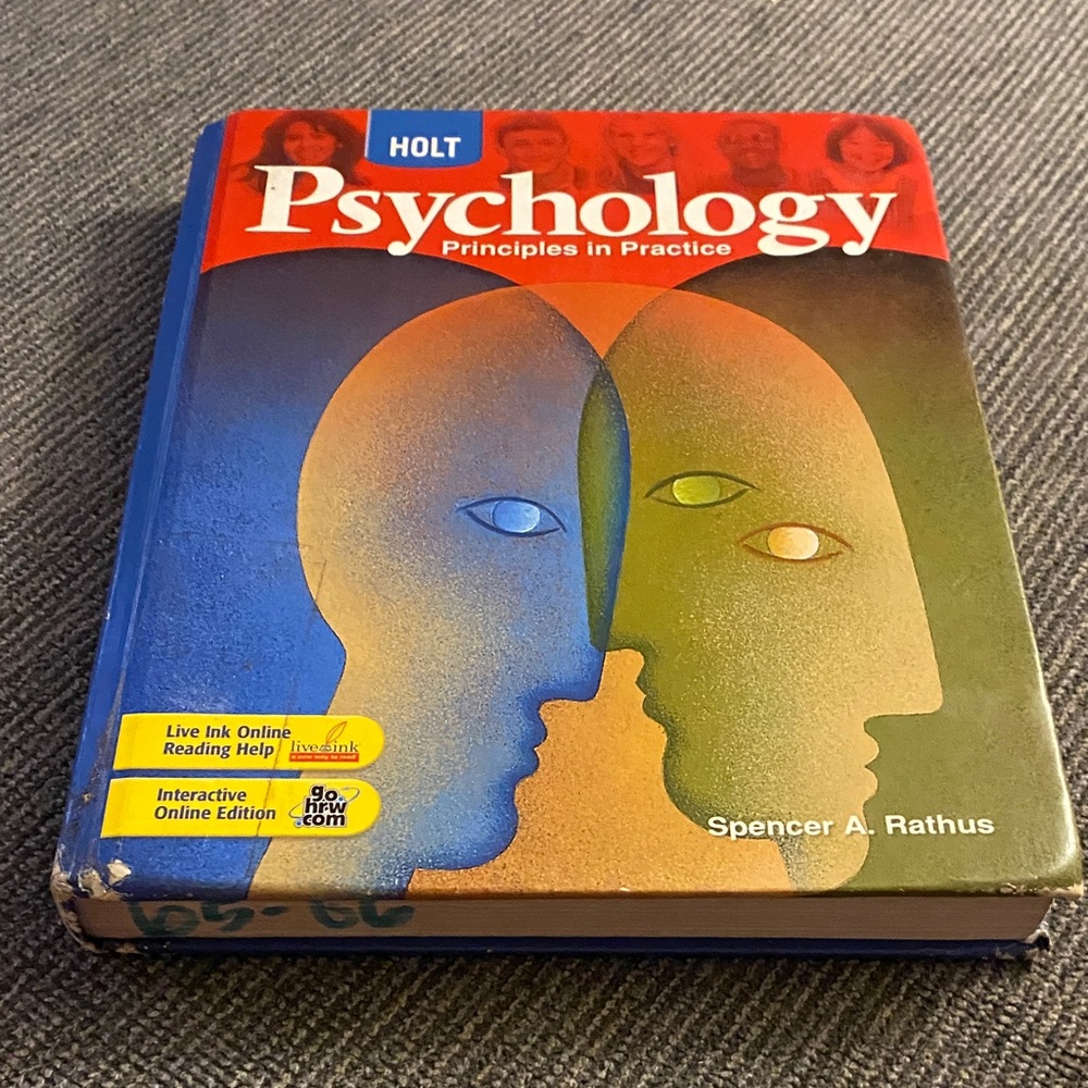 Holt Psychology: Principles in Practice Textbook - Blue/Red/Green Cover 3:8